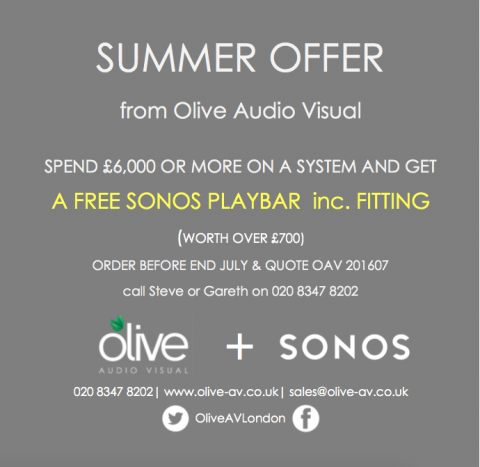 Sonos Playbar, Summer Offer
